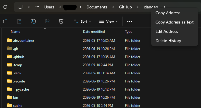 copy address as text